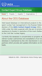 Mobile Screenshot of cegdb.iaea.org