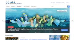 Desktop Screenshot of iaea.org