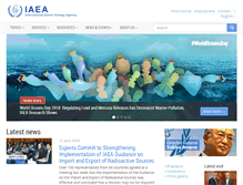 Tablet Screenshot of iaea.org