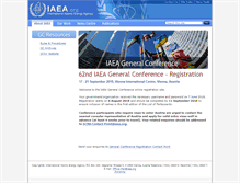 Tablet Screenshot of gc-registration.iaea.org