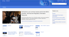 Desktop Screenshot of nucleus.iaea.org